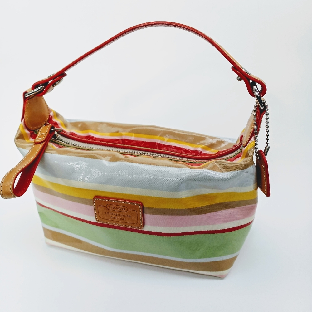 Authentic COACH STRIPE Demi Bag